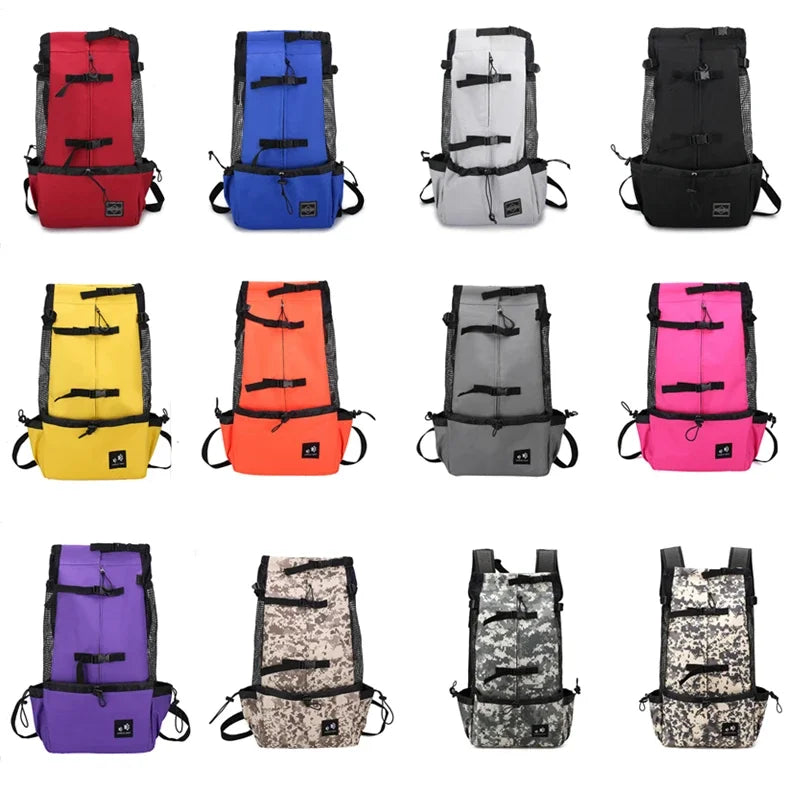 Breathable Dog Carrier Backpack – Reflective, Portable Pet Travel Bag for Cats & Small Dogs