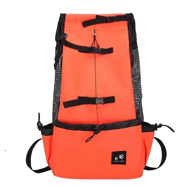Breathable Dog Carrier Backpack – Reflective, Portable Pet Travel Bag for Cats & Small Dogs