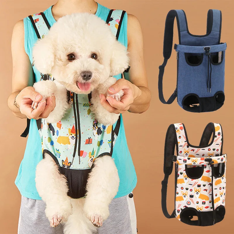 Camouflage Dog Backpack – Breathable, Adjustable Pet Carrier for Travel & Outdoor