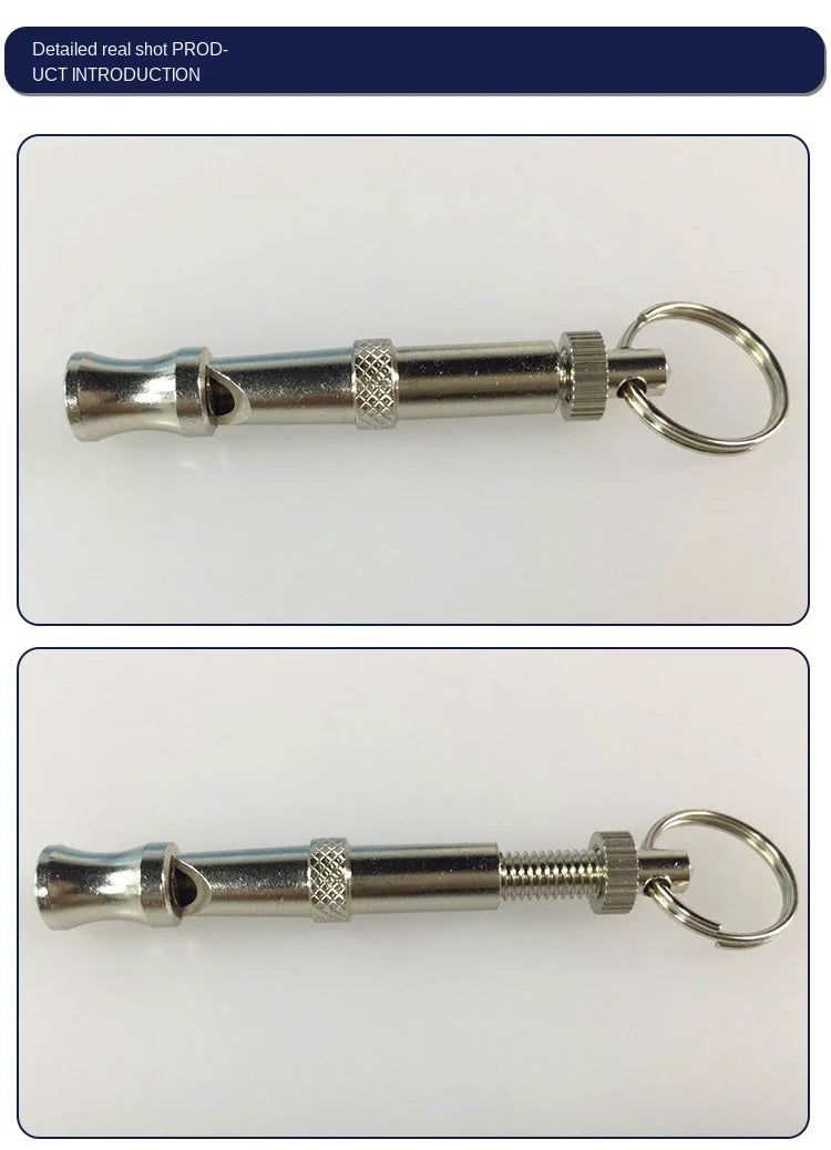 Stainless Steel Dog Training Whistle – Bark Control & Training Tool