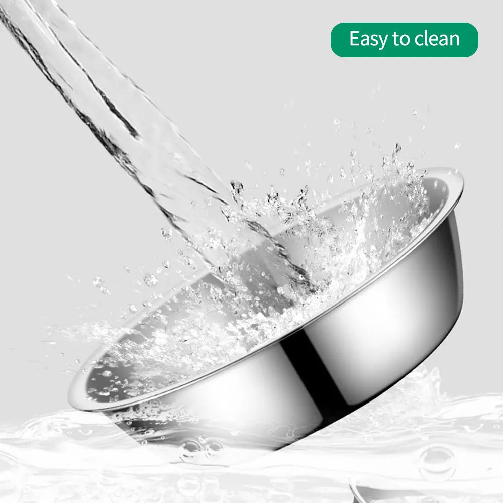 Durable Stainless Steel Pet Bowl - Large Capacity & Rust-Resistant