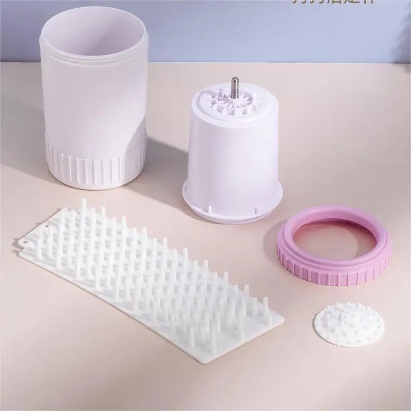 Semi-Automatic Dog Paw Cleaner - Soft Silicone Brush