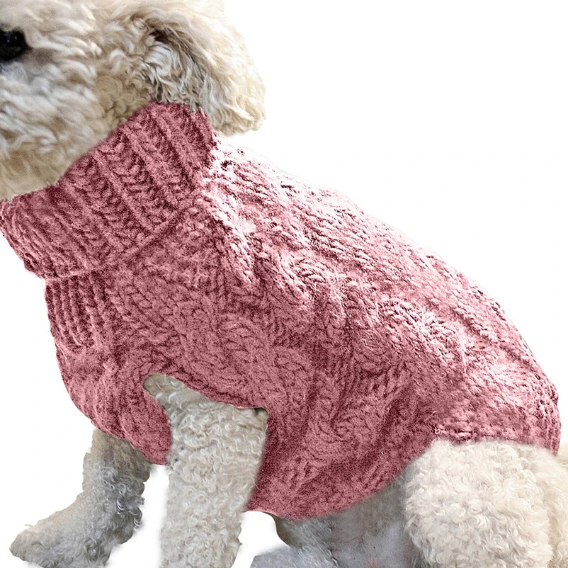 Puppy Dog Sweaters – Winter Warm Pet Turtleneck Vest for Small Medium Dogs & Cats