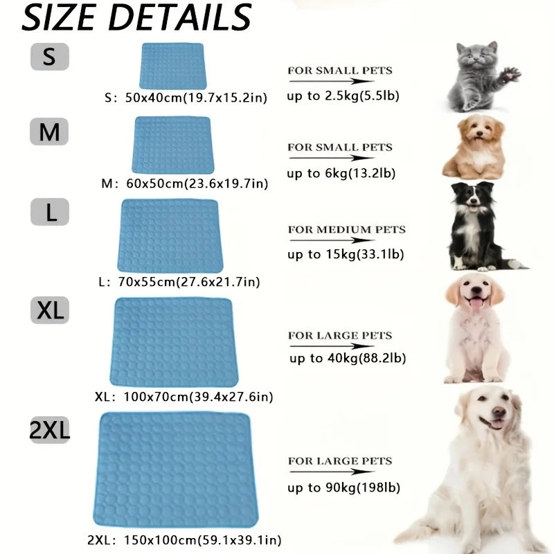 Dog Cooling Mat - Summer Relief for Pets