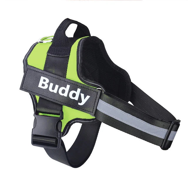 Reflective No-Pull Dog Harness – Personalized Adjustable Vest for All Sizes