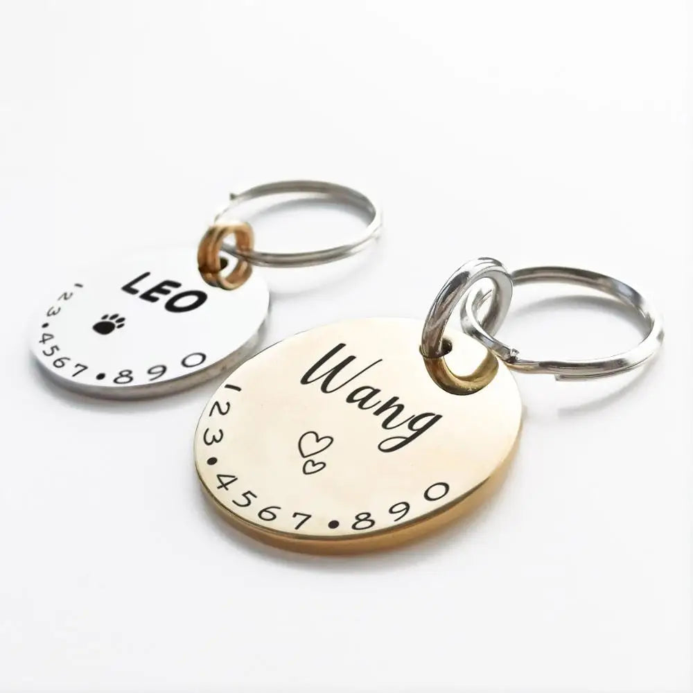 Personalized Pet ID Tag – Custom Engraved for Dogs & Cats