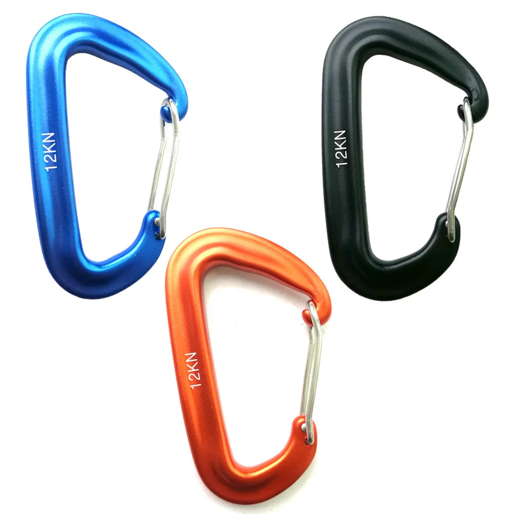 12KN Heavy-Duty Dog Safety Carabiner – Auto-Locking Clip for Leashes, Outdoor Hiking, and Camping