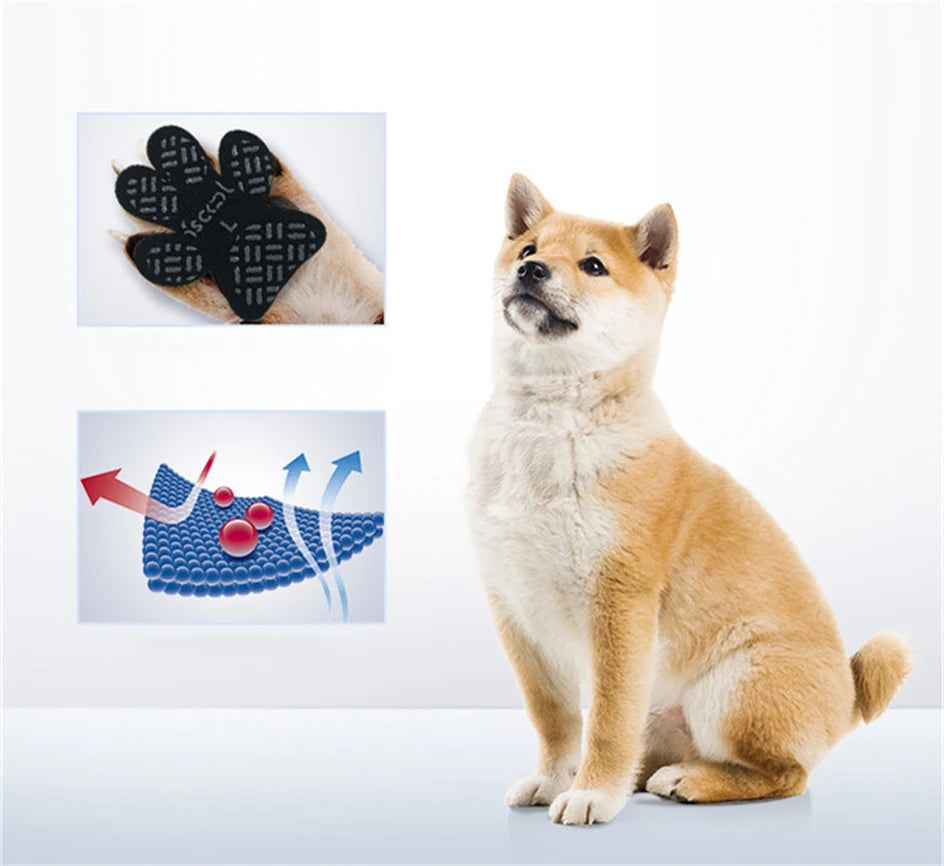 Dog Anti-Slip Paw Pads – Waterproof Self-Adhesive Booties for Slipping Prevention