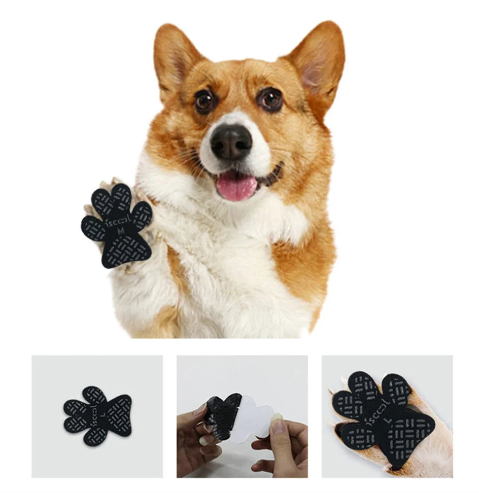 Dog Anti-Slip Paw Pads – Waterproof Self-Adhesive Booties for Slipping Prevention