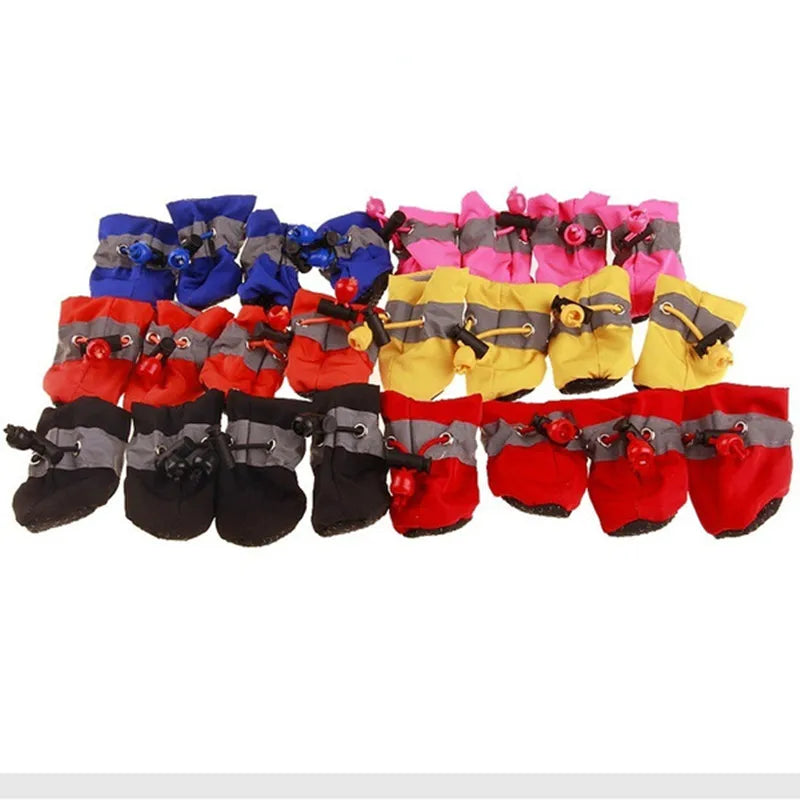 Waterproof Anti-Slip Pet Dog Shoes - Rain Boots for Small Cats & Puppies