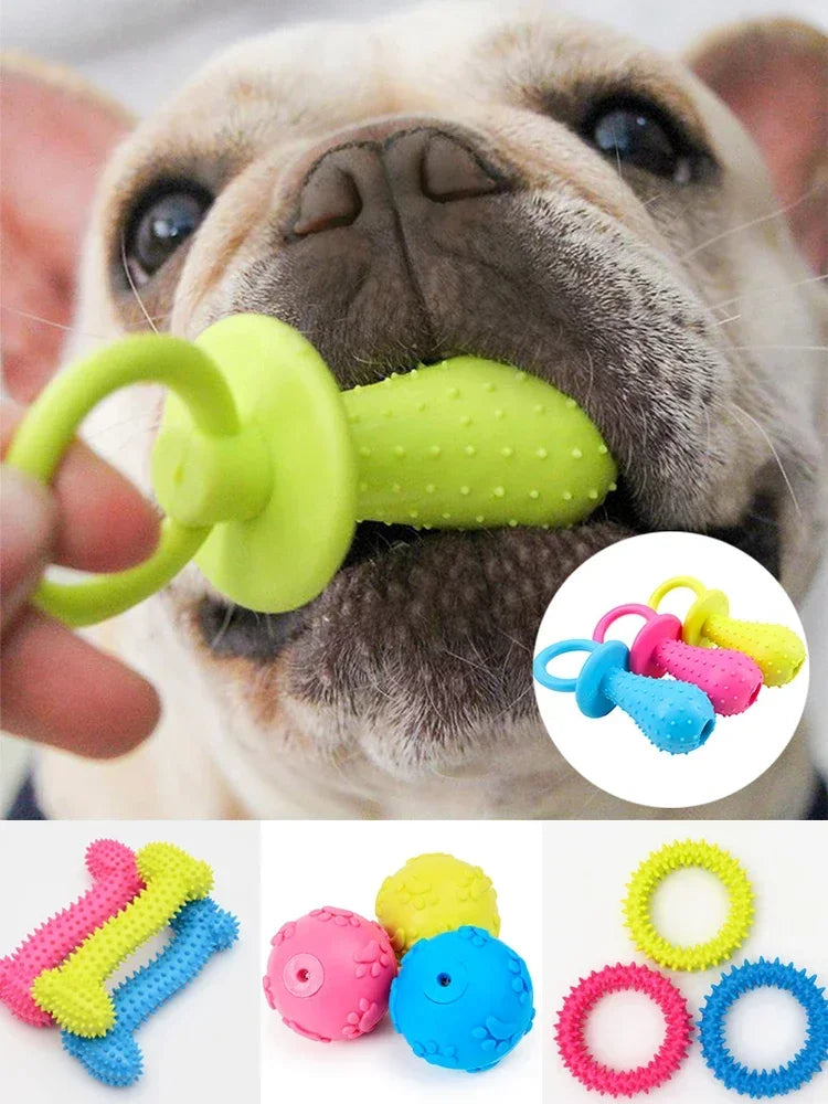 Indestructible Dog Toy for Small Dogs – Teeth Cleaning & Chew Training Ball – Durable, Non-Toxic Pet Toy