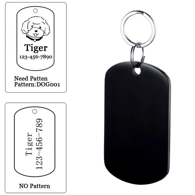 Custom Engraved Dog ID Tag with Name & Phone Number