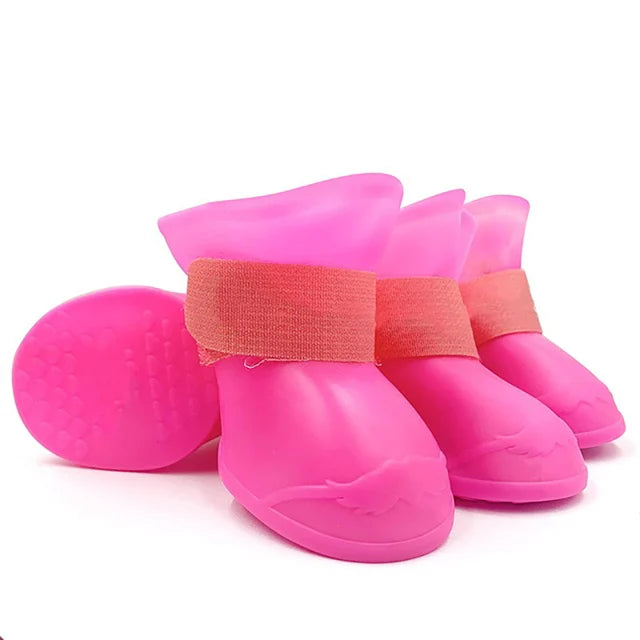 Waterproof Dog Rain Boots – Anti-Slip Rubber Shoes for Small, Medium, Large Dogs