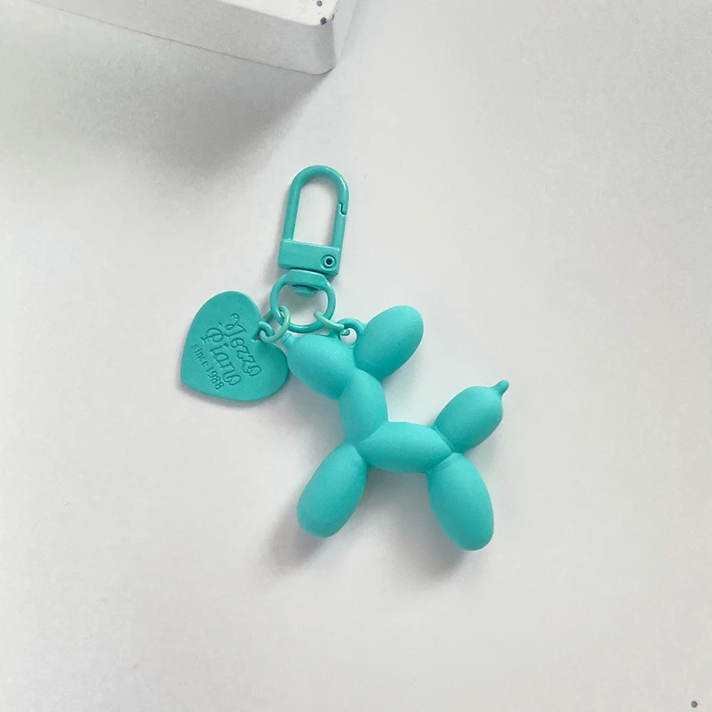 Cartoon Balloon Dog Keychain – Cute Acrylic Bag Charm for Women & Couples