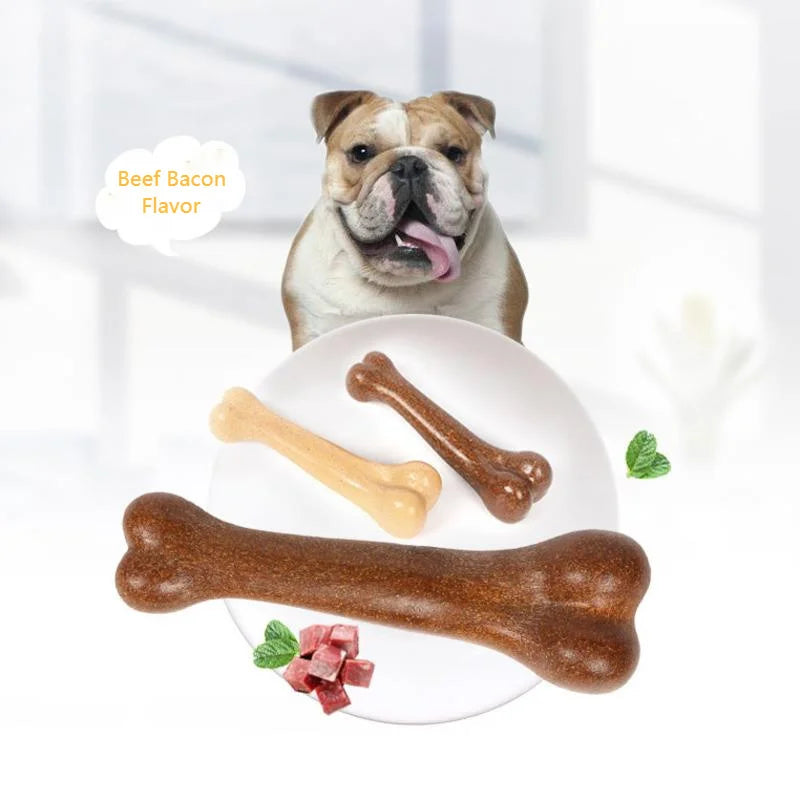 Indestructible Dog Bone Chew Toy – Natural, Non-Toxic Dental Chew for Small, Medium, and Large Dogs