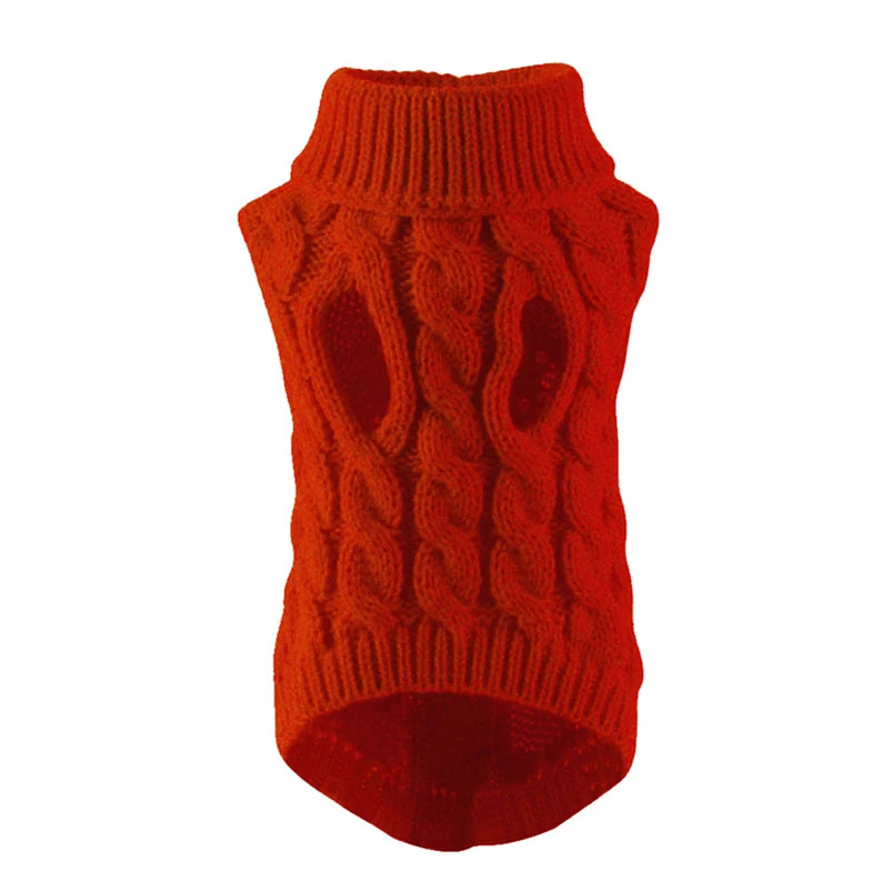 Puppy Dog Sweaters – Winter Warm Pet Turtleneck Vest for Small Medium Dogs & Cats