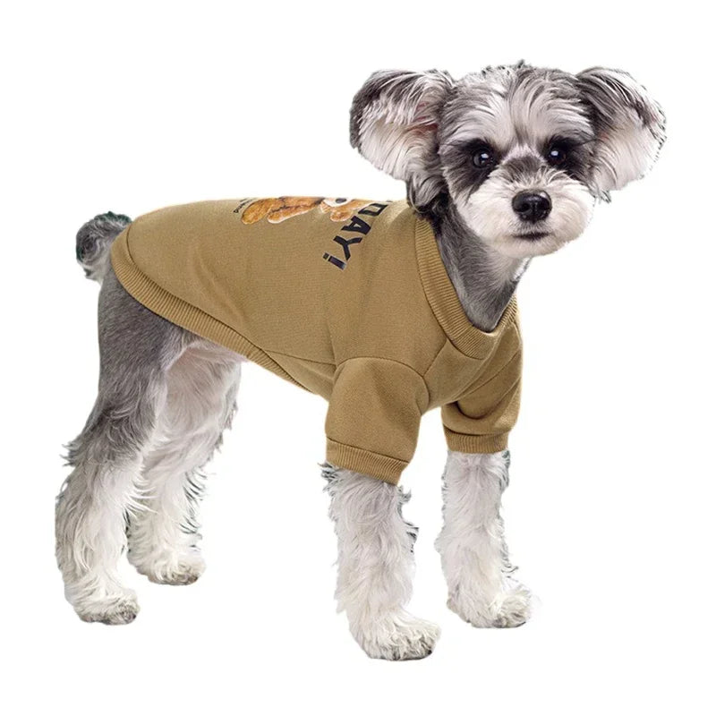 Winter Dog Sweater – Warm Bear Pattern Pullover for Small & Medium Dogs