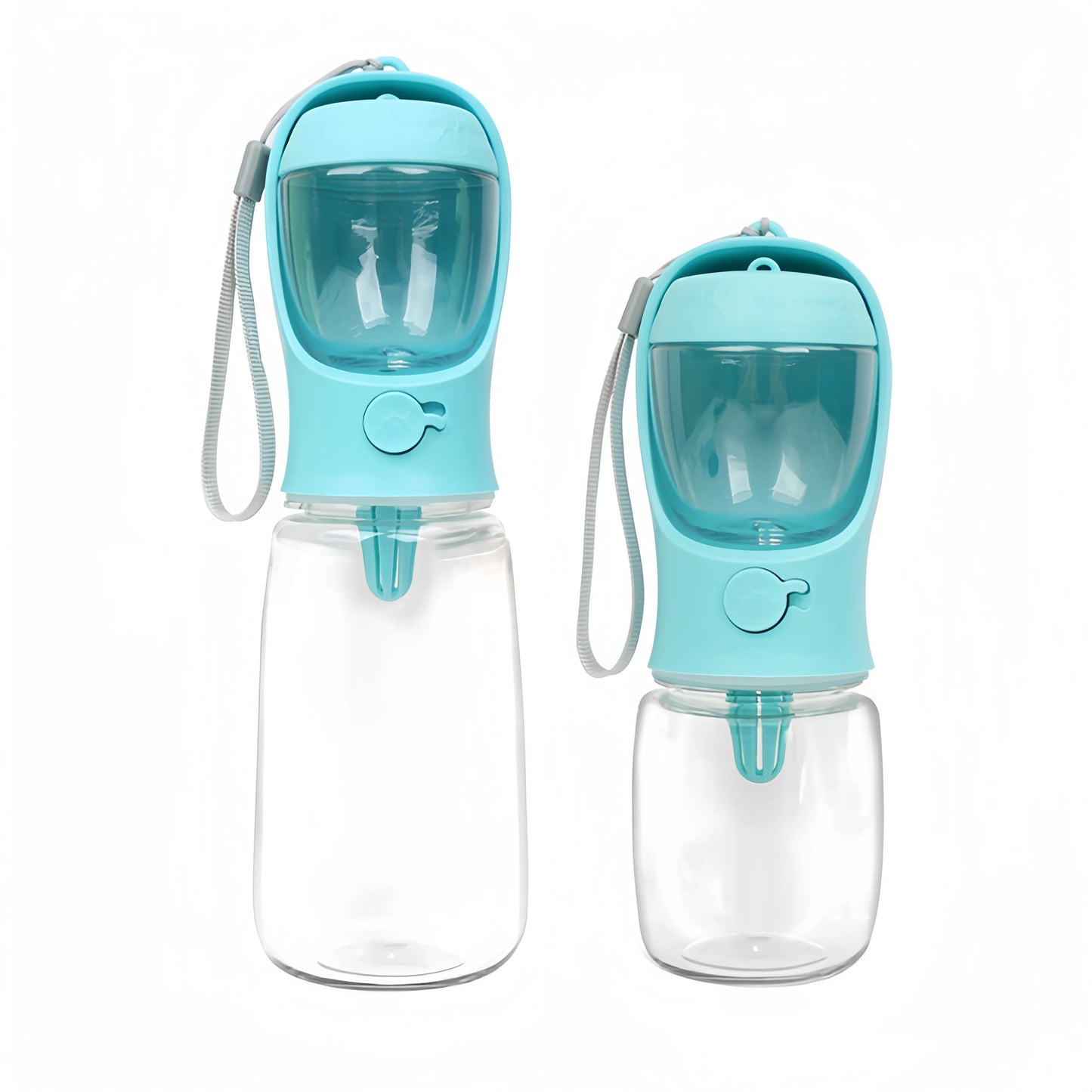 2-in-1 Portable Pet Water Bottle & Food Container – Travel Feeder for Dogs & Cats