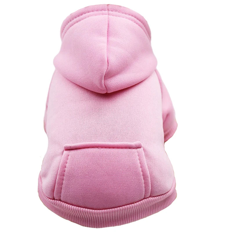 Winter Hooded Sweatshirt for Small & Medium Dogs – Cozy Pet Jacket with Pocket for Chihuahuas, French Bulldogs, and More