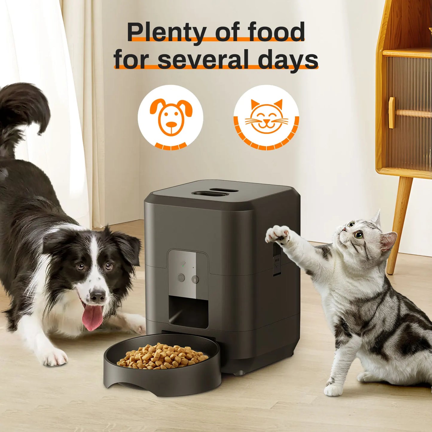 Smart Automatic Pet Feeder with Timed Meal Control and Spill Prevention