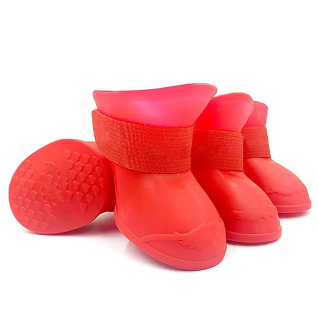 Waterproof Dog Rain Boots – Anti-Slip Rubber Shoes for Small, Medium, Large Dogs