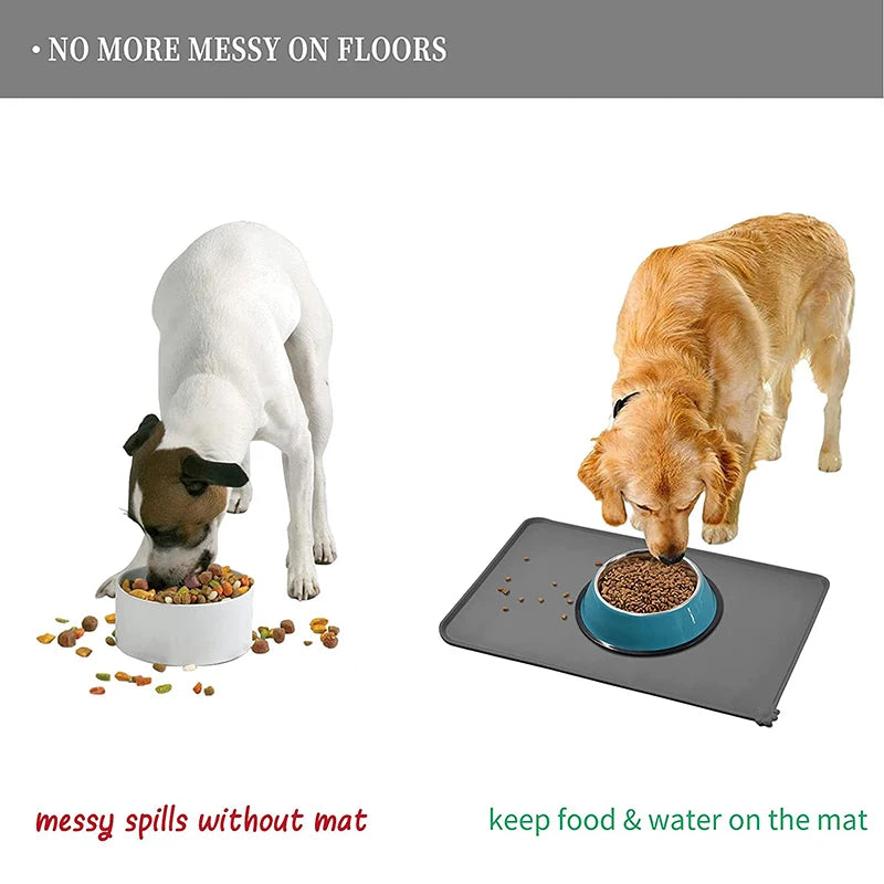 Silicone Non-Slip Pet Feeding Mat - Waterproof & Easy to Clean