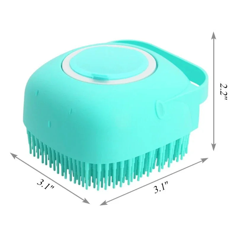 2-in-1 Pet Shampoo Brush & Massage Scrubber