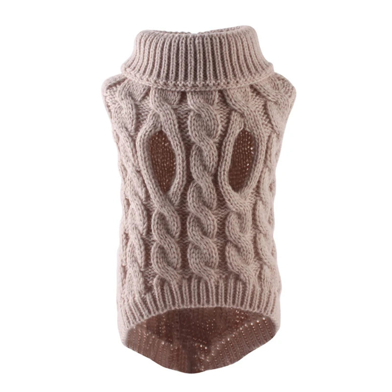 Puppy Dog Sweaters – Winter Warm Pet Turtleneck Vest for Small Medium Dogs & Cats