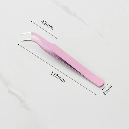 Stainless Steel Macaron Tweezers – Nail Art, Eyelash, Scrapbooking, and DIY Tool