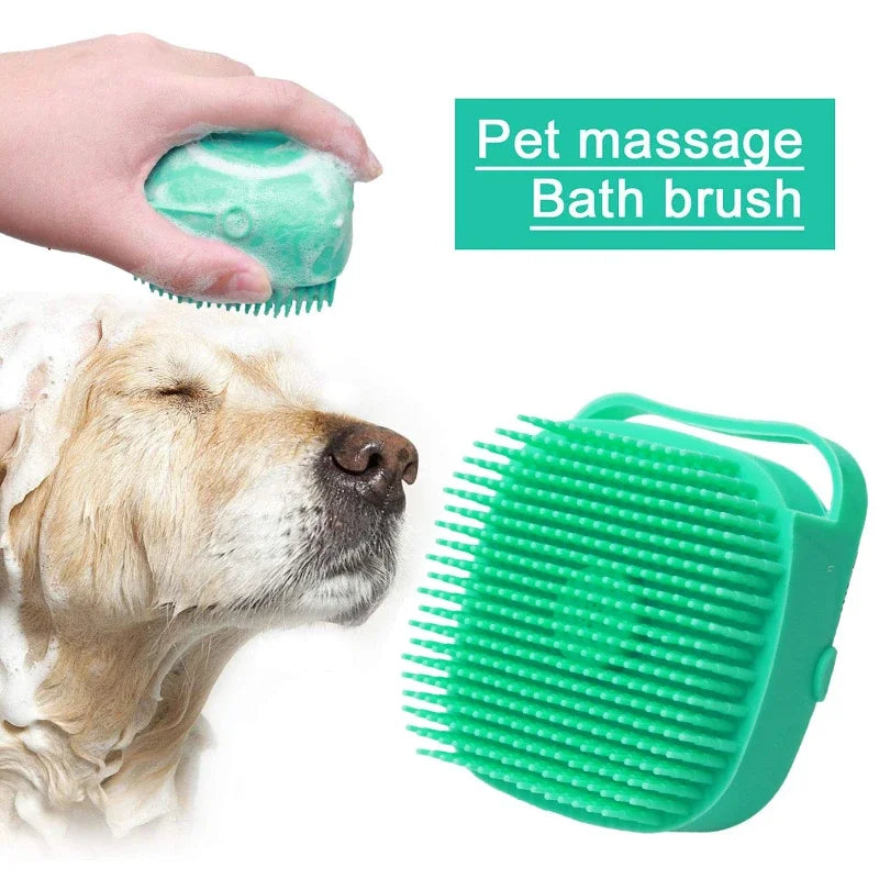 2-in-1 Pet Shampoo Brush & Massage Scrubber