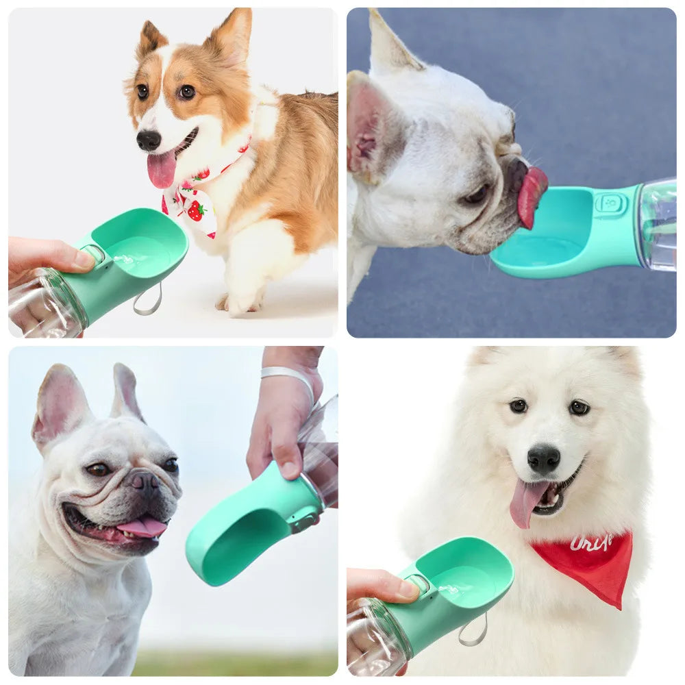 Portable Dog Water Bottle & Food Container – Outdoor Travel Drinking Bowls for Pets