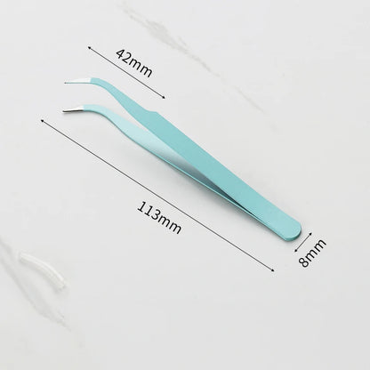 Stainless Steel Macaron Tweezers – Nail Art, Eyelash, Scrapbooking, and DIY Tool