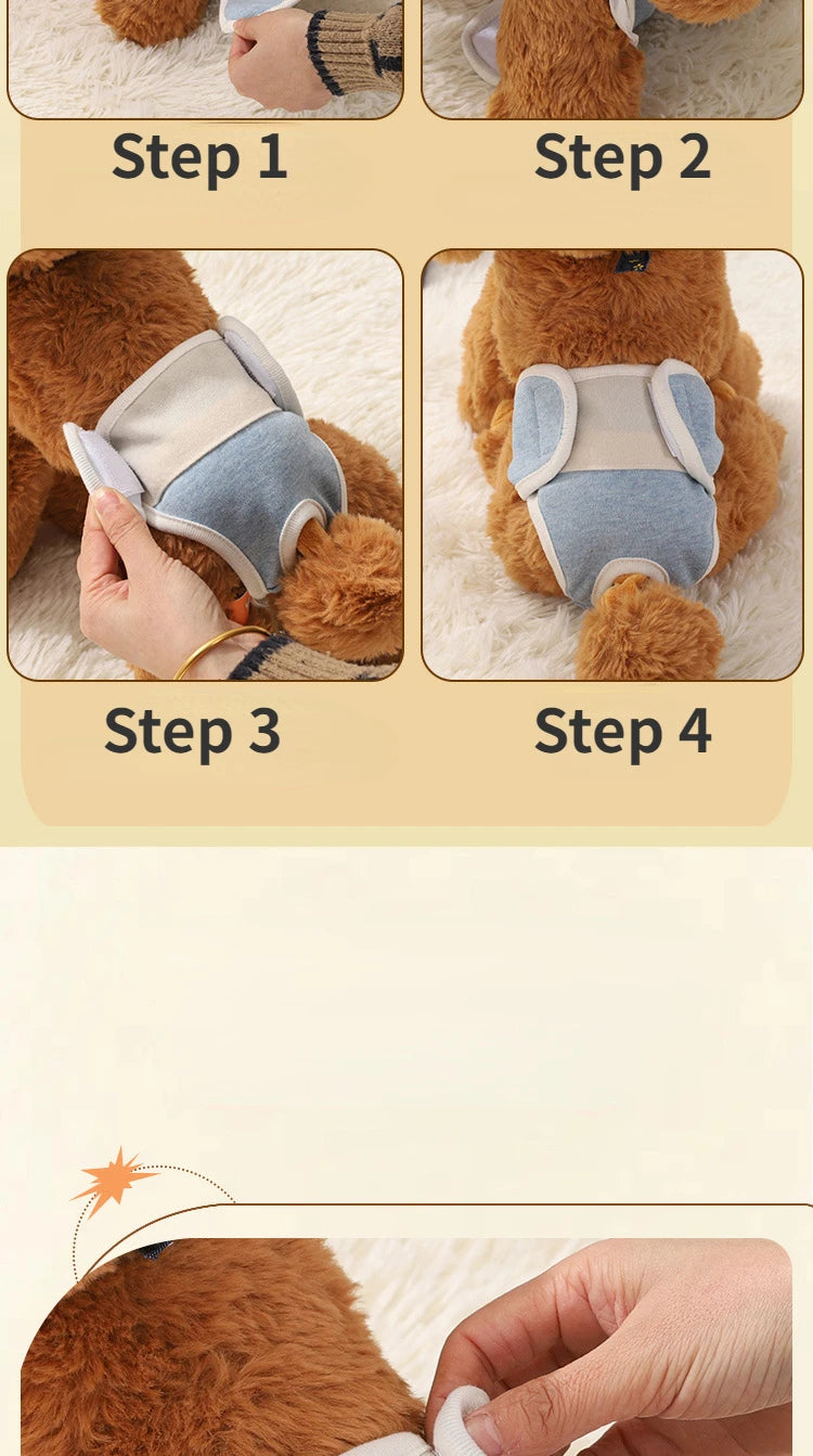 Reusable Female Dog Diaper Pants for Menstruation and Hygiene