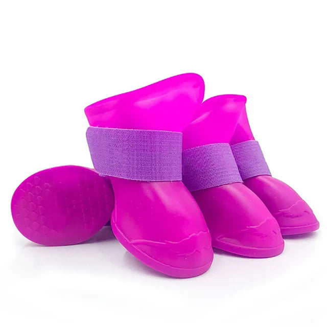 Waterproof Dog Rain Boots – Anti-Slip Rubber Shoes for Small, Medium, Large Dogs