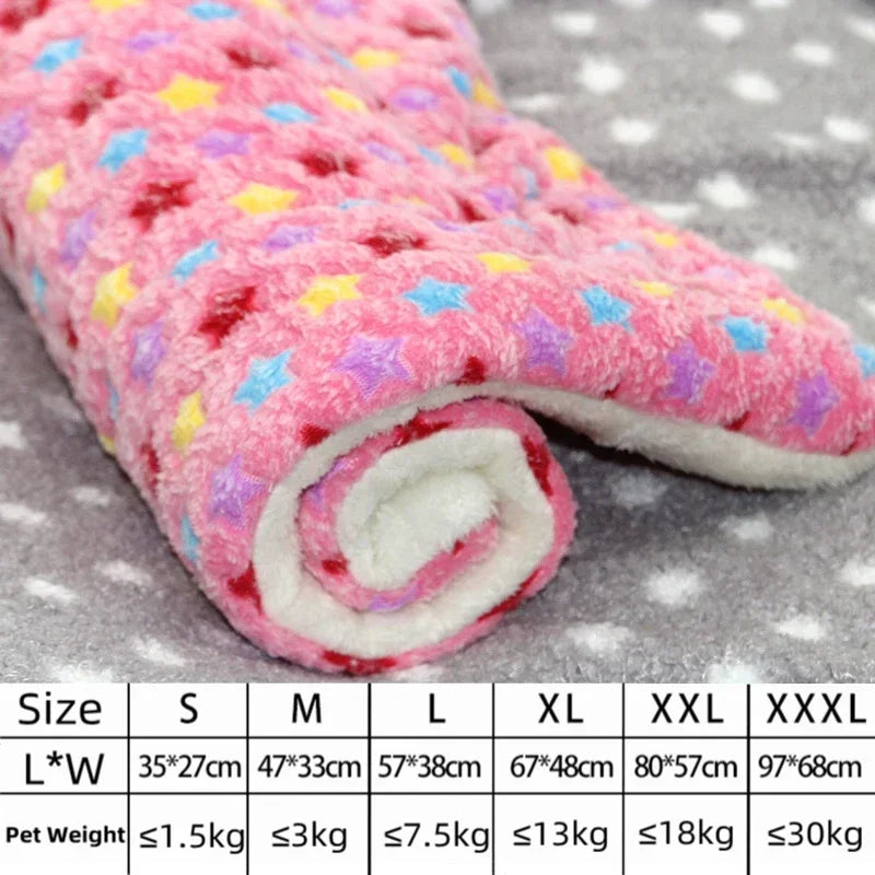 Soft Fleece Pet Bed Mat - Washable, Warm & Non-Slip