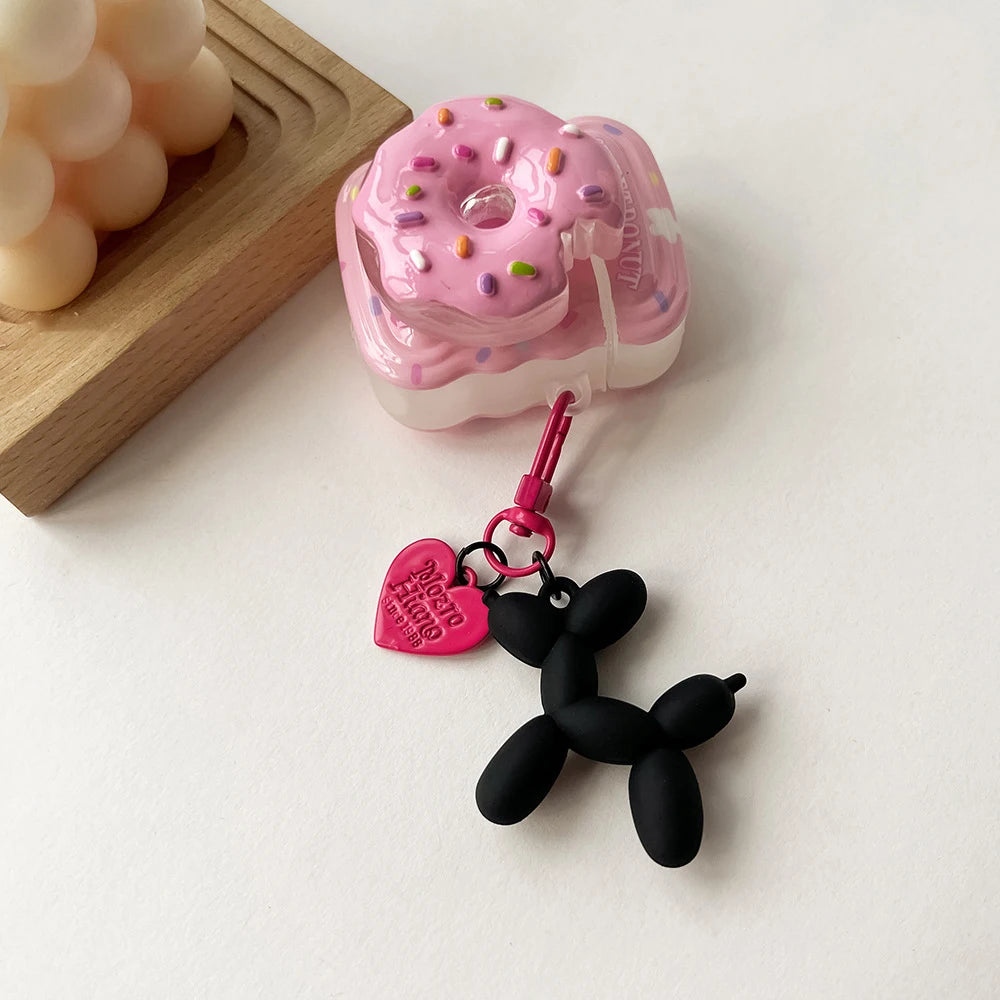 Cartoon Balloon Dog Keychain – Cute Acrylic Bag Charm for Women & Couples