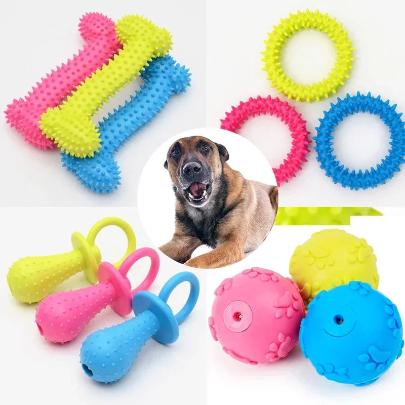 Indestructible Dog Toy for Small Dogs – Teeth Cleaning & Chew Training Ball – Durable, Non-Toxic Pet Toy