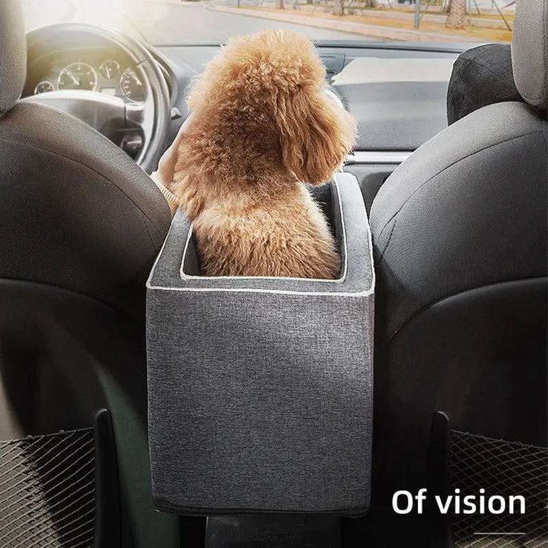 Portable Central Car Dog Seat Bed – Safe Travel Carrier for Small Pets