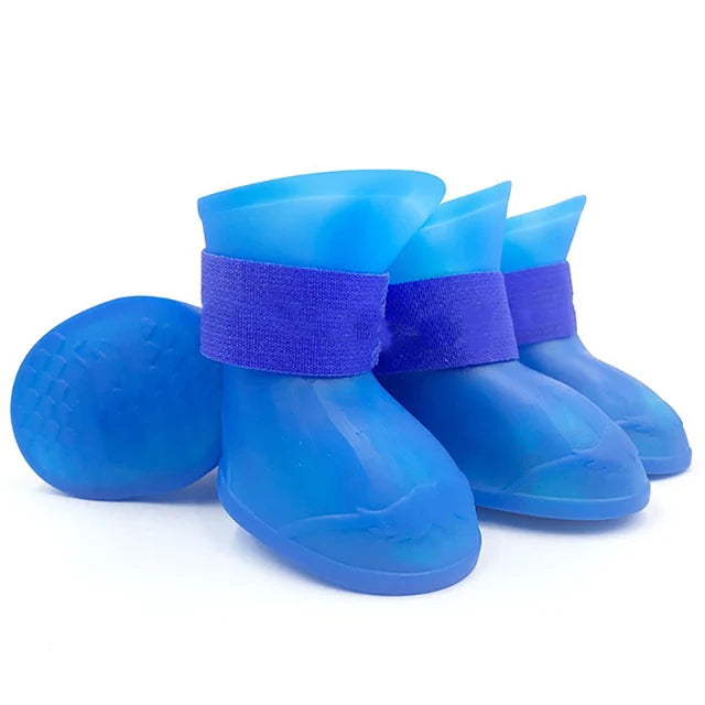 Waterproof Dog Rain Boots – Anti-Slip Rubber Shoes for Small, Medium, Large Dogs