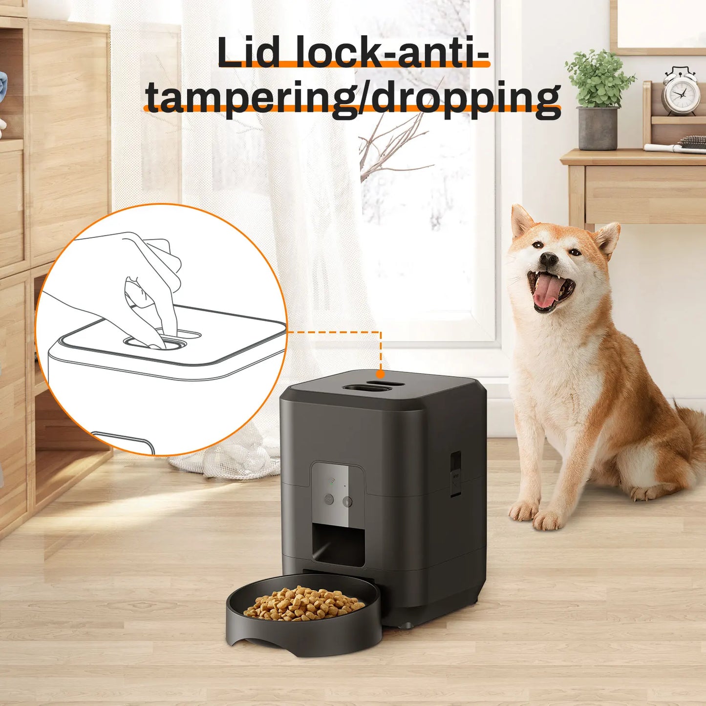 Smart Automatic Pet Feeder with Timed Meal Control and Spill Prevention