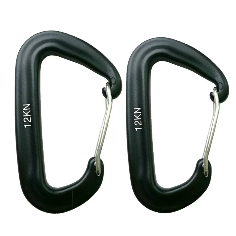 12KN Heavy-Duty Dog Safety Carabiner – Auto-Locking Clip for Leashes, Outdoor Hiking, and Camping