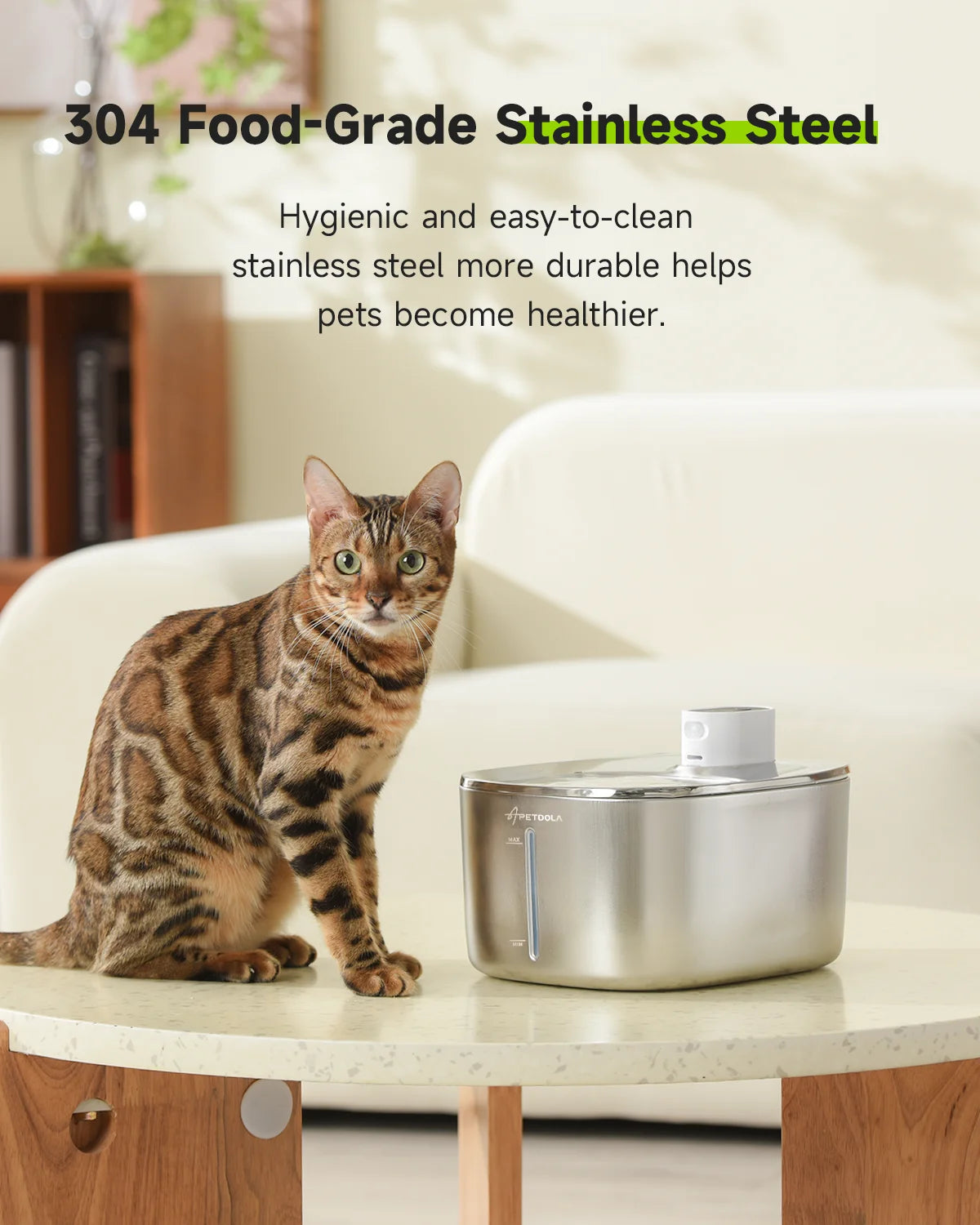 4L Wireless Pet Water Fountain – Motion Sensor Stainless Steel Cat & Dog Dispenser